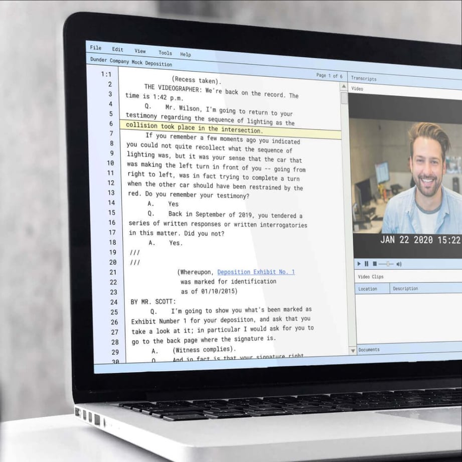 Remote depositions powered by Steno Connect Steno